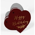 thumbnail image 3 of Inkdotpot Real Gold Foil Happy Birthday Tag Favor Hang Paper Tag 100 Pieces, 3 of 6