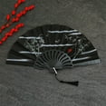 thumbnail image 4 of Ancient Folding Fan 7 Inches Traditional Hand Fan Tassel Decor Photography Fan Portable Opening Closing Fan Summer Cooling Home Decor Fan(D), 4 of 6