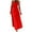 Red dresses, variant on Dresses for Women 2025 Summer Beach Boho Elastic Waist Flowy Ruffle Swing Strapless Long Sundress Solid Sleeveless Tube Top Maxi Formal Dresses for Women Red XL