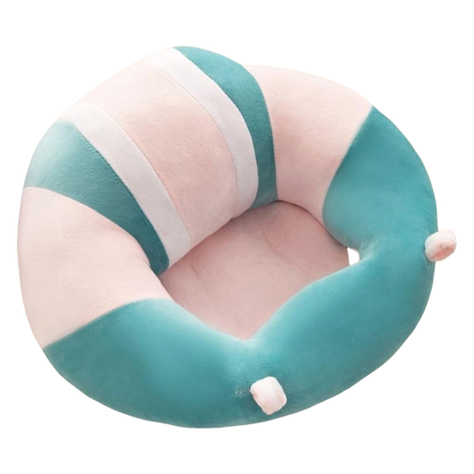 Dienrx Baby Support Seat Sofa Plush Soft Animal Shaped Baby Learning to Sit Chair Feeding Sofa Keep Sitting Posture Comfortable for 3-16 Months Baby (Blue)