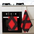 Decorative Waffle Towel Kitchen Dish Towel 26x16in Multi-Purpose Tea ...
