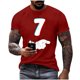 thumbnail image 2 of Tops para hombre, blusas y camisas de manga corta con cuello redondo para hombre, jersey informal con cuello redondo estampado para hombre, pantalones cortos deportivos para fitness, blusa de poliéste, 2 of 5