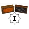 thumbnail image 1 of Printtoo Octagon Celtic Swirl Frame Monogram Letter I Wood Mounted Rubber Stamp Office Stationary, 1 of 4
