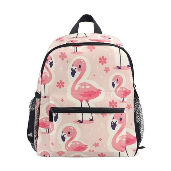 ALAZA Cute Flamingo and Floral School Backpack Small Bookbag Mini Bags