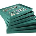thumbnail image 4 of stanreset Velour Jewelry Tray Bracelet Earring Rectangle Shape Soft Organizer Pin Bangle Brooches Holder for Table Dresser Type 1, 4 of 8
