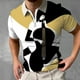 thumbnail image 2 of Camiseta informal de manga corta con cuello vuelto y cremallera para hombre, ajustada, para exteriores, Golf, tenis Pompotops  oipoqjl24562, 2 of 5