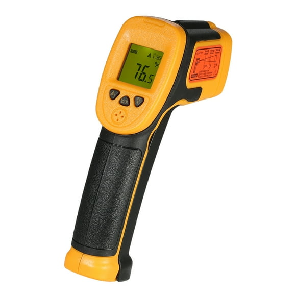 SMART SENSOR Mini Handheld Non- LCD Infrared Thermometer -32~550°C/-26~1022°F 12:1 Temperature Meter Digital IR Industrial Thermometer Data Hold Function (NOT for Humans)