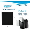 thumbnail image 6 of HQRP 2-pack Activated Carbon Filter for Vornado MD1-0023 Replacement fits AC300, AC350, AC500, AC550 Air Purifiers, 6 of 6