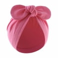 thumbnail image 2 of ZQUUVOU Newborn Bow Knot Turban Hat Fetal Pullover Cap Cotton Lightweight Breathable Beanie Cap Head Wrap Hospital Hat Hot Pink, 2 of 4