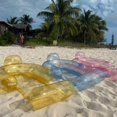 thumbnail image 2 of Silla inflable de malla amarilla transparente con forma de flotador para piscina, FUNBOY, 2 of 3