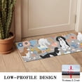 thumbnail image 3 of Cavalier King Charles Spaniel Dog and Flower Door Rugs,Washable Non Slip Door Mats Indoor,Decorative Door Mats,Entry Mat Indoor for Entrance,Bedroom,Kitchen,Bathroom,16"x47", 3 of 6