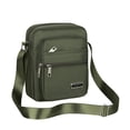 thumbnail image 2 of JoveMarine Unisex Waterproof Messenger Bag with Six-Layer Zipper Business Style Shoulder Bag for Men and Women Upgraded Multi-Compartment Crossbody Bag for Office and Travel Army Green, 2 of 5