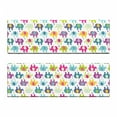 thumbnail image 2 of Animal Cartoon Bench Cushion Set of 2, Vivid Colorful Pattern Retro Plaid Tartan Polka Dots Hearts and Stripes, Standard Size Foam Pad and Decorative Cover, Multicolor, by Ambesonne, 2 of 4