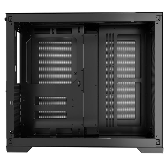 Mid-Tower PC Case, Dual Chamber, Gaming Computer Case with Tempered Glass Panels, Magnetic Dust Filter, Cable Management, for GPU up to 410 mm in Leng