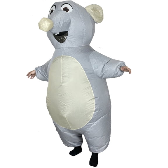 Inflatable Rat Costume for Adult Blow up Mouse Costume Mascot Funny Halloween Cosplay Costume Suit