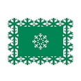 thumbnail image 1 of Toystoory Manteles individuales para , fiesta, copos de nieve, aislamiento térmico, alfombrilla de comedor hueca, de tela, bandeja, almohadilla, Cocina y Comedor Verde/35*25cm, 1 of 6