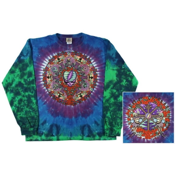 Celtic Mandala Tie-Dye Long Sleeve T-Shirt