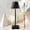 Black-1, variant on Asibpxy 14" Modern Cordless Matte Black Aluminum Table Lamp with Black Geometric Shade