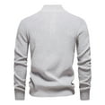 thumbnail image 3 of SRZYMJ Men's Knit Sweater with Stand Collar for Business Casual Attire and Comfortable Daily Wear, 3 of 6