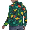 thumbnail image 6 of Salouo Colorful Dinosaurs Pattern Men's Fall Hoodie Sweatshirt,Sport Hoodie with Pockets for Men Pullover Casual Hooded Sweatshirt-Small, 6 of 7