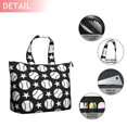 thumbnail image 2 of Black White Baseball Stars Pattern Travel Tote Bags for Women Carry On,Large Weekender Bags for Women Travel,Multi Functional Duffle Bag for Work,Shopping,Sports, 2 of 5