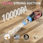NEXPOW Cordless Handheld Vacuum Pink, 10000Pa Car Vacuum Cleaner, 50Min Runtime 7800mAh, LED Light & Charger, Lightweight 1.9lb for Home Car Pet Hair