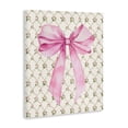 thumbnail image 3 of Stupell Industries Pink Bow on Rose Quilt Pattern Canvas Wall Art, design by Petal Prints Design, 3 of 7