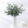 thumbnail image 4 of Soumake Artificial Plant Realistic Green Leaves Fake Olive Branch Photography Props Flowers Arrangement Decoration for Living Room, 4 of 8