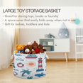 thumbnail image 5 of Round Toy Storage Basket Foldable Storage Basket for Home Decor Laundry Basket20" x 14" Adventure in The Sea, 5 of 6