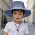 thumbnail image 2 of Gibobby Baby Sun Hat UPF 50+ Sun Protective Toddler Bucket Hat Cartoon Print Wide Brim Summer Outdoor Play Beach Hat for Boys Girls 12-18 Months 1T 2T 3T 4T 5T 6T(3-10 Years,Navy), 2 of 6