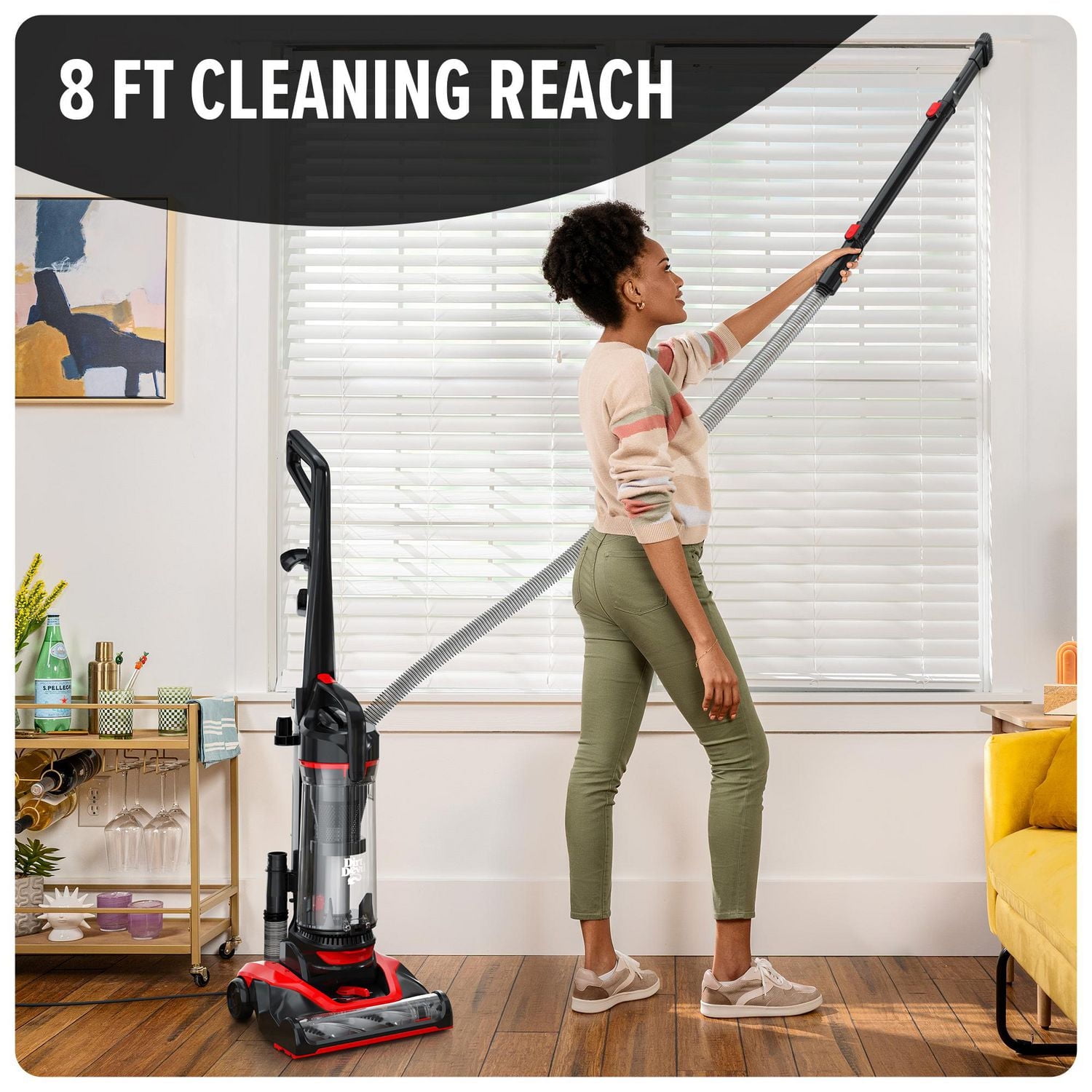 DIRT DEVIL Multi-Surface Extended Reach+ Upright Vacuum