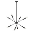 thumbnail image 4 of Millennium Lighting  Warhol 5/6 Chandelier Ceiling Light Matte Black - 5, 4 of 5