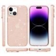 thumbnail image 2 of Glitter Clear Case for iPhone 15, Shining Sparkle TPU Military Grade Shockproof Cover Full Coverage Non-Yellowing Anti-Scratch Translucent Slim Lightweight Case, Gold, 2 of 8