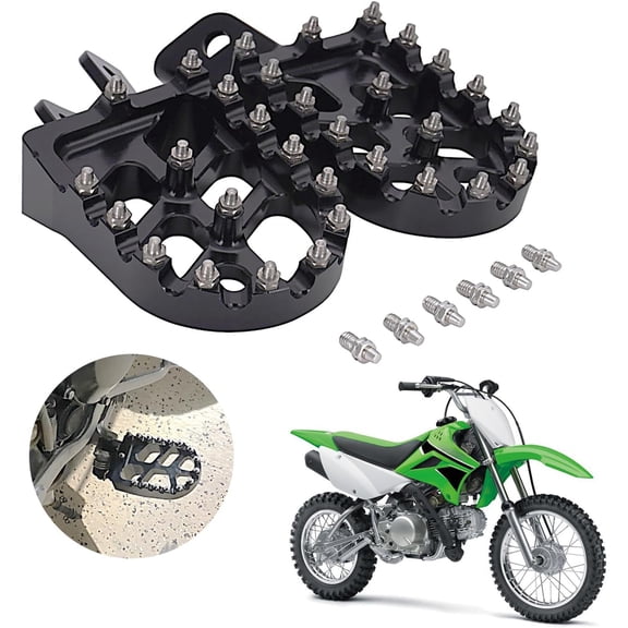 Dirt Bike Foot Pegs CNC for KLX110 2002-2024 KLX110L 2010-2024 KX60 1988-2003 Motorcycle