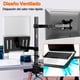 thumbnail image 3 of Soporte Dual De Monitor Y Laptop Para Escritorios Y Mesas Con Brazos Articulados Ajustables Monitor 15-33 Pulgadas, 3 of 8