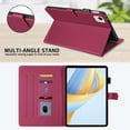 thumbnail image 4 of for Honor Pad X9 Pro 2025/Honor Pad X9A 11.5 inch Case, Rhombus Pattern Multiple Viewing Angles Stand Slim Folio Cover (Red), 4 of 6