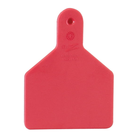 Z Tags 25 Count 1-Piece Blank Tags for Calves, White