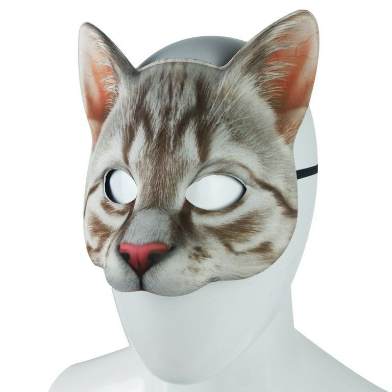 Halloween Novelty Mask Costume Party Cat Animal Mask Head Mask
