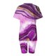 thumbnail image 5 of ICHUANYI Clearance Women's Summer Short Sleeve V-neck Tops Shorts Comfortable Homewear Two-piece Suit Sets(Purple, XXL) ICHUANYI WER2023081116004, 5 of 7