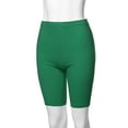 thumbnail image 5 of A2Y Women's Basic Solid Premium Cotton Mid Thigh High Rise Biker Bermuda Shorts Forest Green 5XL, 5 of 5