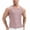 Pink, variant on Miluxas Men's Shimmer Glitter Tank Top - Sleeveless Sparkle Muscle Tee, Metallic Knit Slim Fit Shirt for Nightclub, Rave, Festival & Party Wear Wine XL(XL)