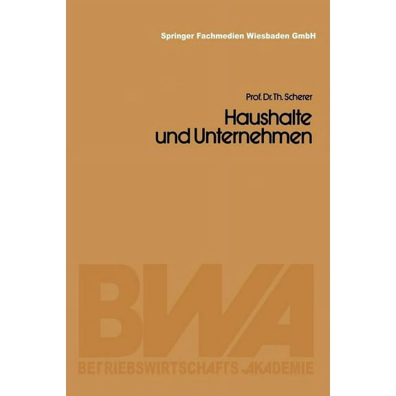 Haushalte Und Unternehmen, (Paperback)