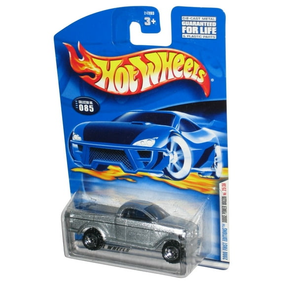 Hot Wheels (2000) Dodge Power Wagon Silver Toy Car Truck #085