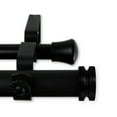 thumbnail image 2 of 1 inch Knop Double Curtain Rod 48-84" - Black, 2 of 2