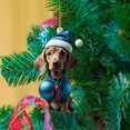 thumbnail image 3 of KCEHTA Dachshund Christmas Ornaments, Dachshund Ornaments for Christmas Tree, Acrylic Dachshund Pendant Christmas Hanging Ornament Cute Dachshund Dog Xmas Tree Decorations for Dog Lovers, 3 of 6