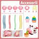 thumbnail image 3 of Masa no tóxica colorida para niños, juguete educativo con máquina para hacer fideos y helado, materiales seguros y no tóxicos para juegos creativos en restaurantes (29 piezas), 3 of 5