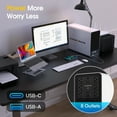 thumbnail image 3 of GOLDENMATE 1500VA/1000W LiFePO4 UPS Battery Backup & Surge Protector, Line Interactive Pure Sinewave, AVR, 296Wh, 8 Outlets, LCD Display, 3 of 10