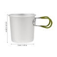 thumbnail image 2 of NUOLUX Vaso De Aluminio Con Asa Plegable Para Camping Resistente Y Fácil De Usar En Exteriores, 2 of 7