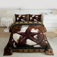 thumbnail image 2 of Manfei Texas Stars 2pcs Bedding Comforter Set for Teens Female Men,Cow Print Twin Comforter Sets,Western Theme Breathable Bedding Set,Ultra Soft Home Decor,Reversible, 2 of 8