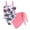 style-01 Pink, variant on Kogui Little Girls Swimsuits Girls Swimsuit One Piece Halter Bathing Suit Colorful Print Kids Summer Beach Swimwear Size 6-7 Years (Pink,6-7 Years)